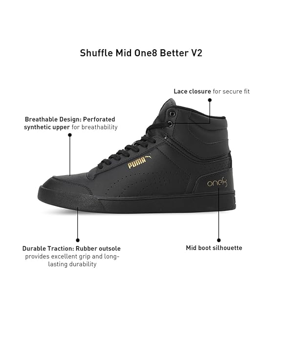 PUMA SHUFFLE MID ONE8 SNEAKER SHOES - (39181902)