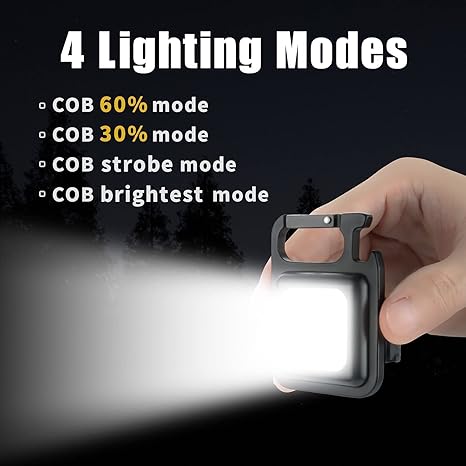 COB RECHARGEABLE KEYCHAIN LED LIGHT