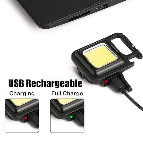 COB RECHARGEABLE KEYCHAIN LED LIGHT