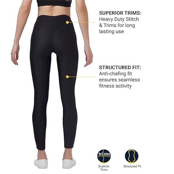 CHAMP FULL LENGTH PIPING TIGHTS -5028 BLACK