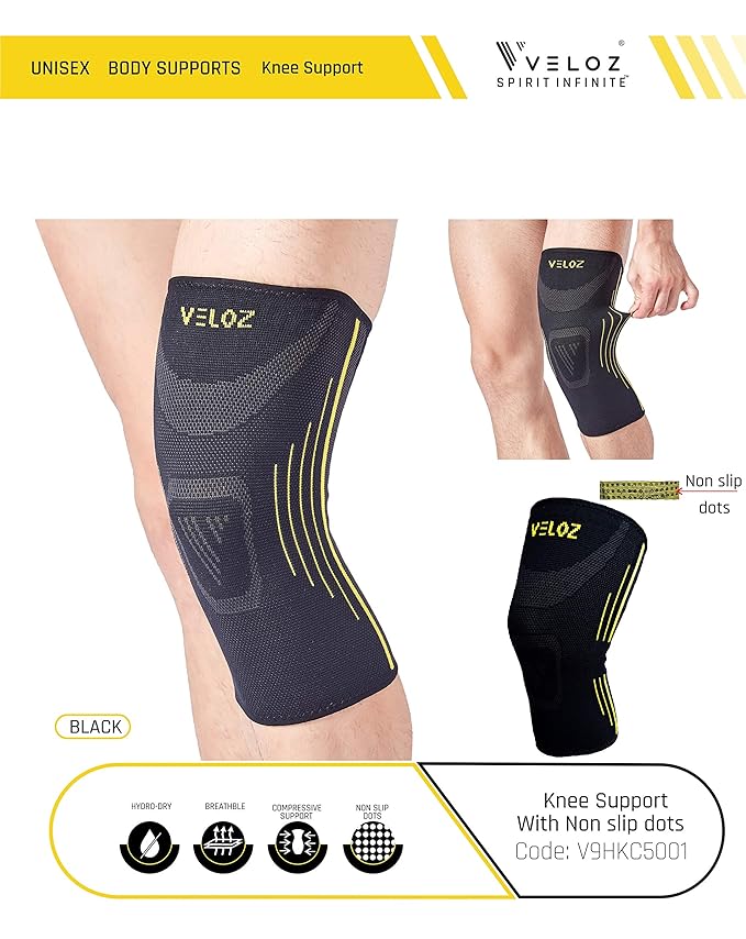 VELOZ KNEE SUPPORT (5001 BLACK) UNISEX