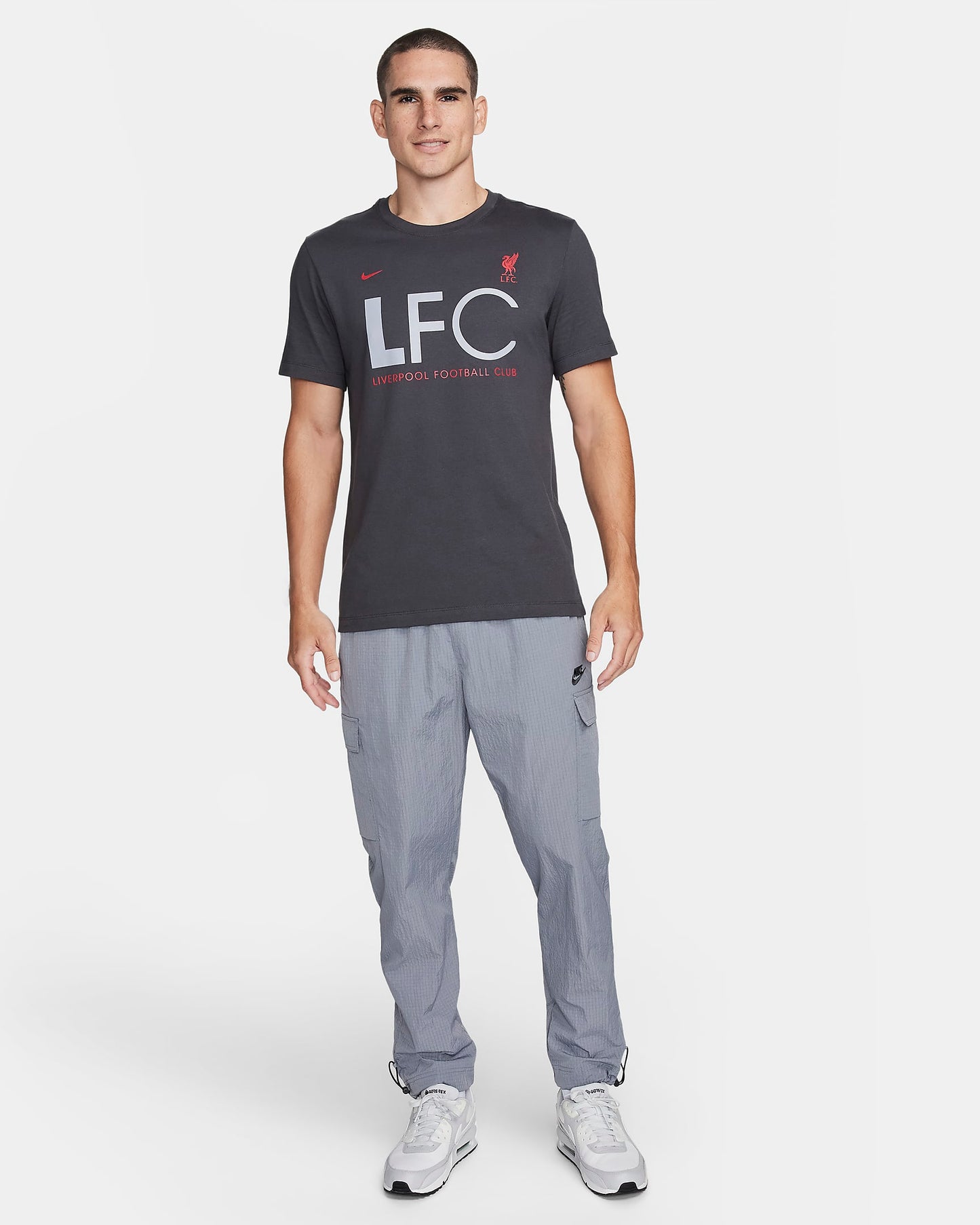 NIKE MENS LFC NK SS TYPOGRAPHIC PRINT REGULAR FIT CREW TSHIRT - (FQ7129-060)