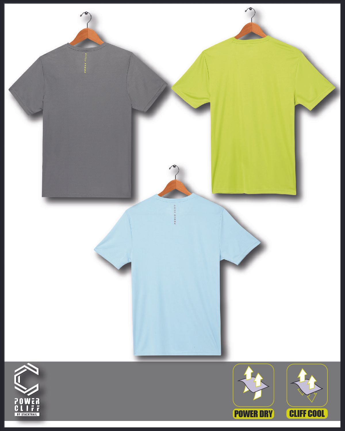 POWERCLIFF TSHIRT DRYFIT MULTICOLOUR