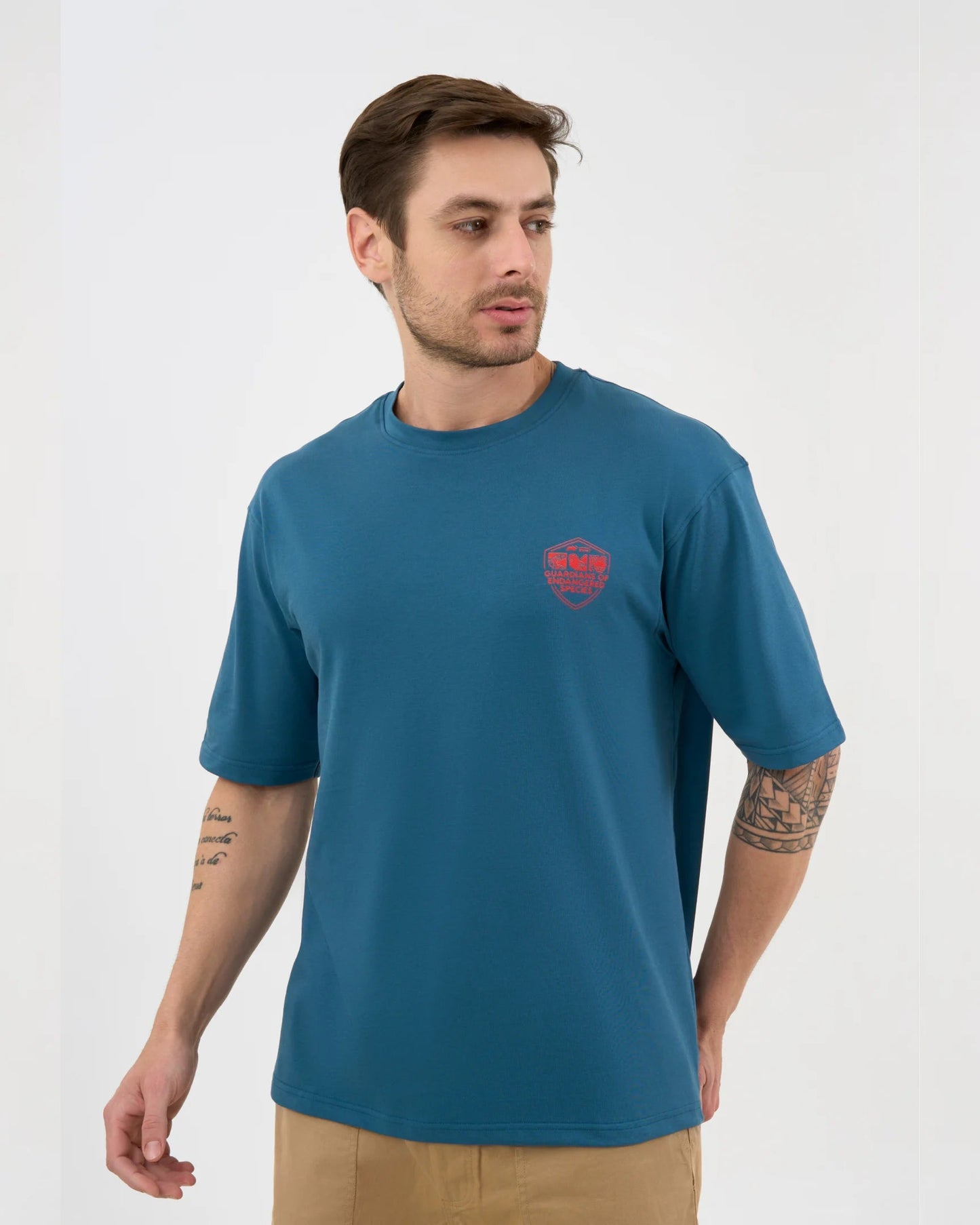 DISCOVERY Men's Orangutan Graphic Tee - Deep Teal (DIS25M1TS03-049)