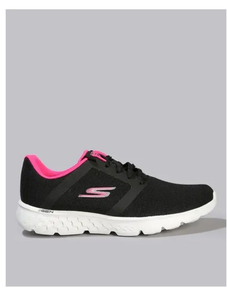 SKECHERS LACE UP GO RUN 400 WOMENS SHOES - (8961671D/BKPK)
