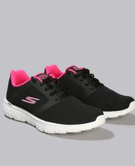 SKECHERS LACE UP GO RUN 400 WOMENS SHOES - (8961671D/BKPK)