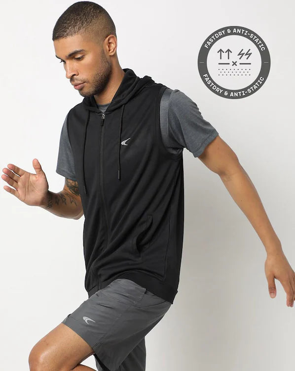 PERFORMAX JACKET SLEEVELESS -(JET BLACK )