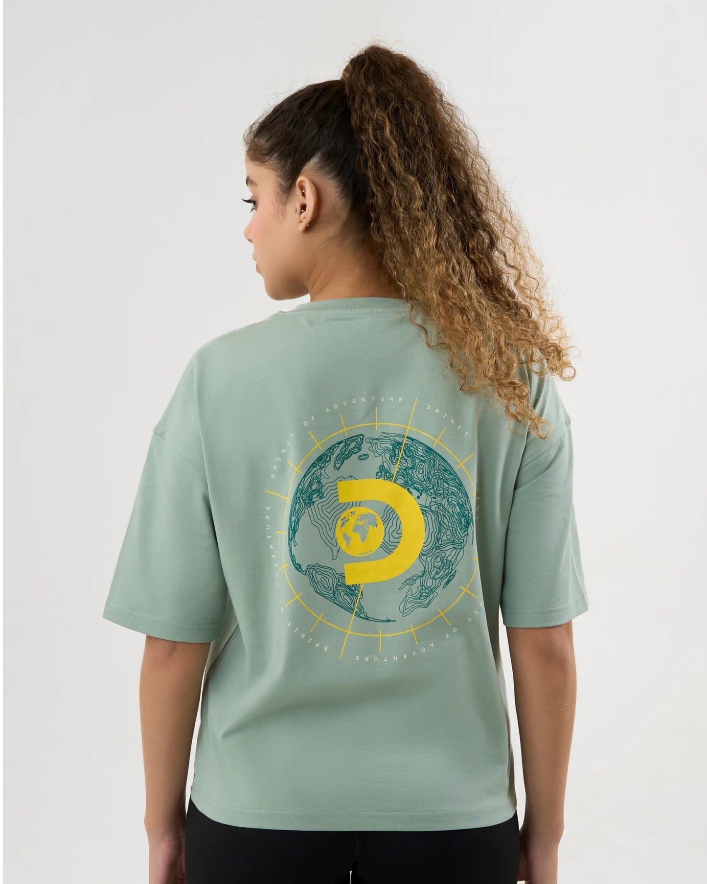 DISCOVERY Women's Spirit of Adventure Graphic Tee - Ice Green