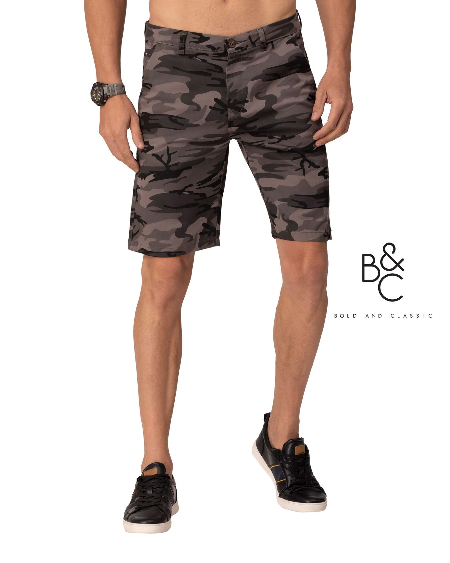 B & C COTTON SHORTS