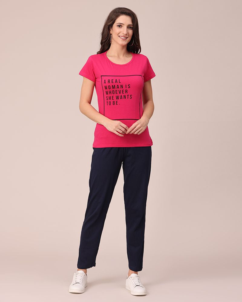 B & C PRINTED SET FOR WOMENS