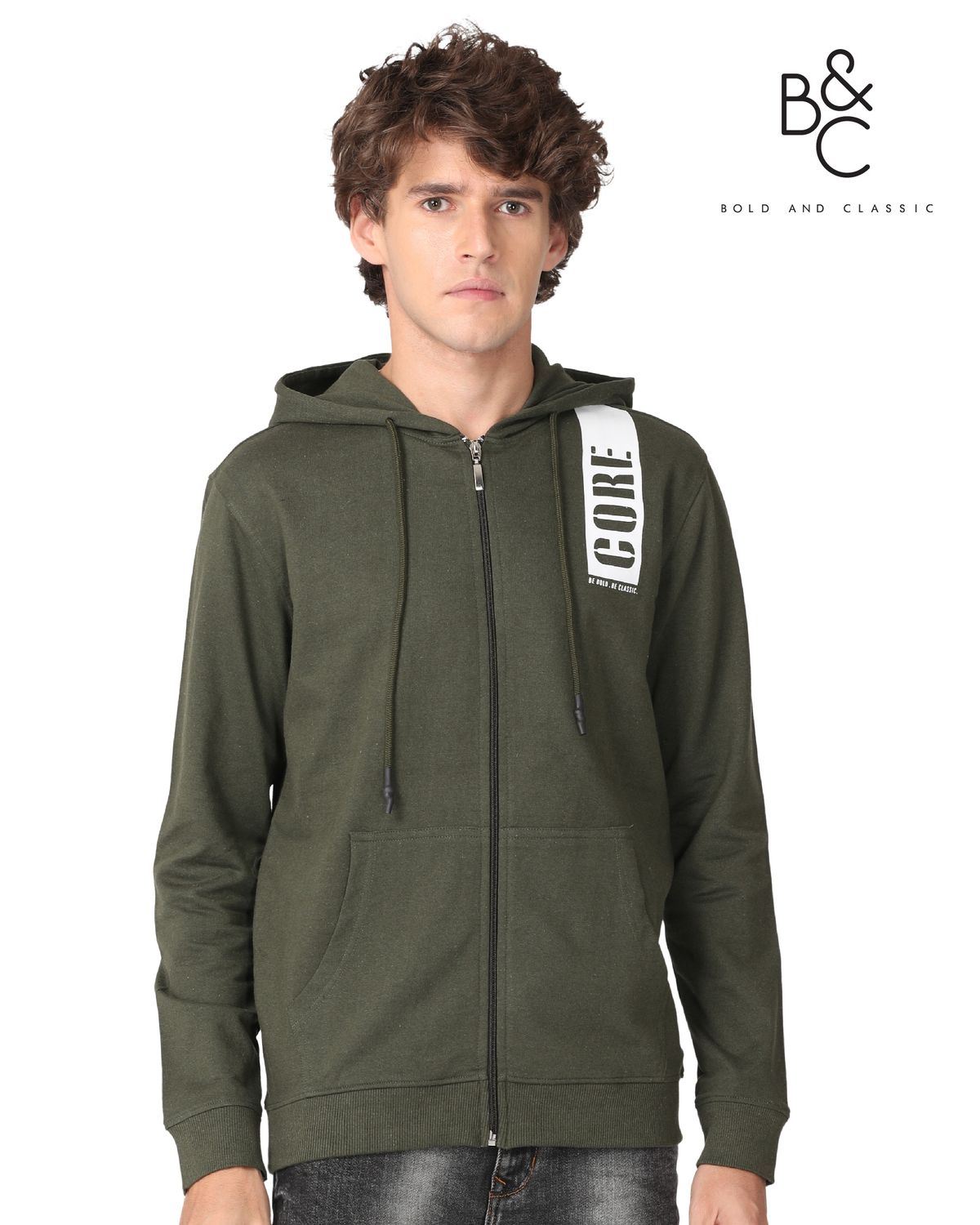 B & C HOODED JACKET
