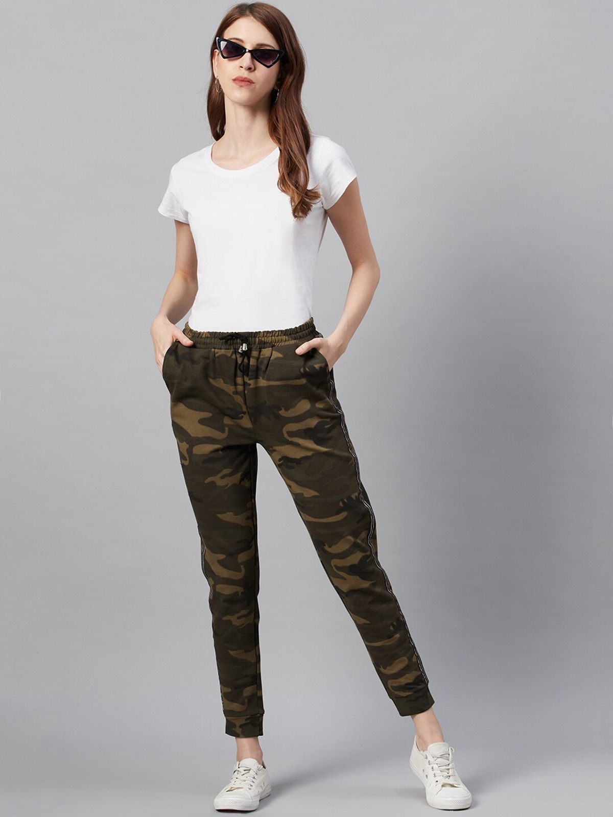 I AM FOR U CAMOUFLAGE PRINTED JOGGERS -9022