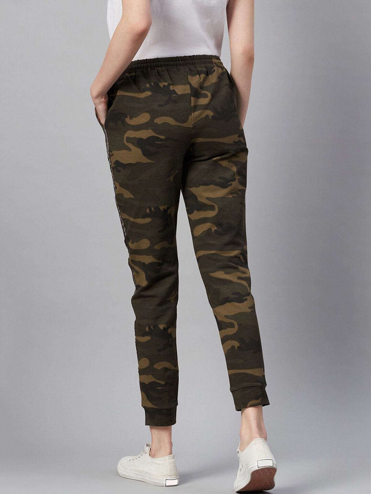 I AM FOR U CAMOUFLAGE PRINTED JOGGERS -9022