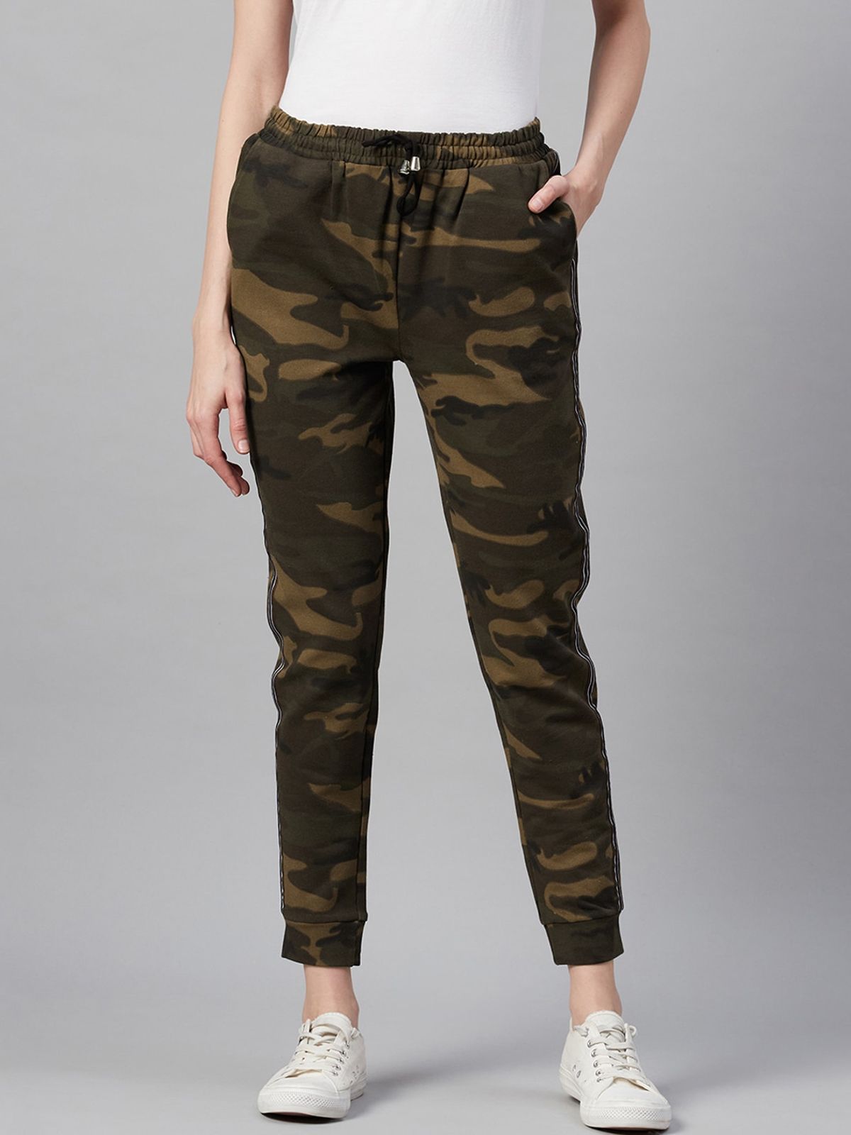 I AM FOR U CAMOUFLAGE PRINTED JOGGERS -9022