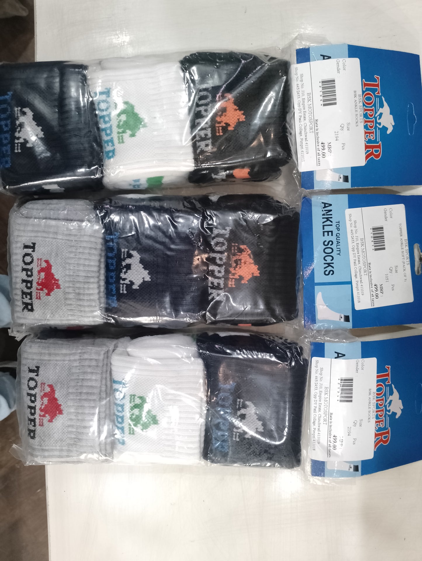 TOPPER SOCKS SET OF 3