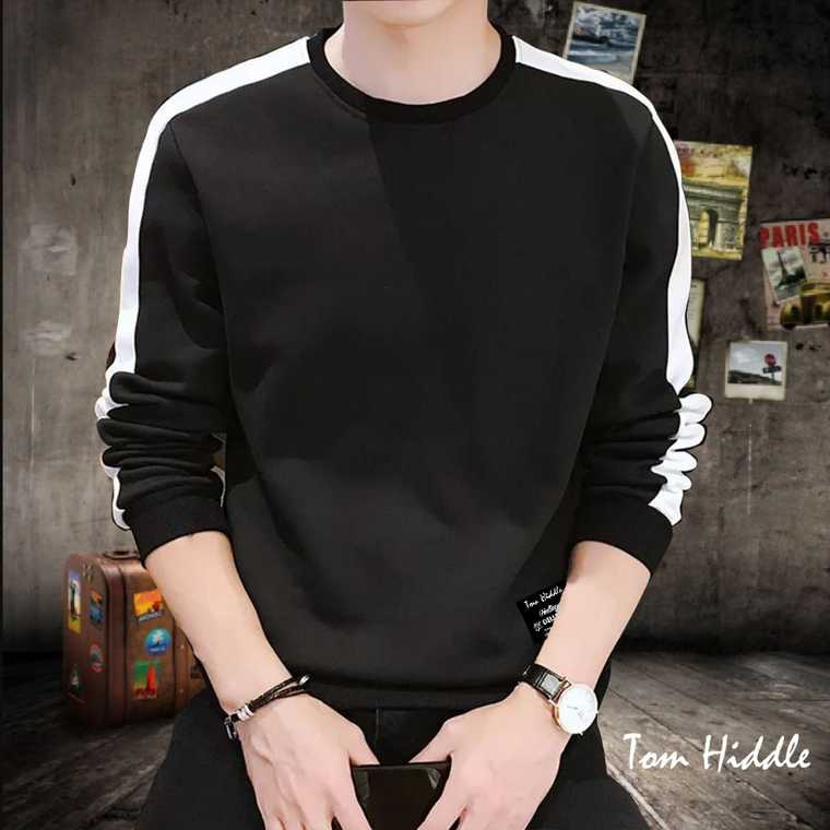 TOM HIDDLE SWEATSHIRT - BLACK