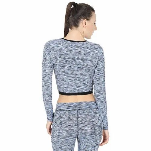 ONESPORT FULL SLEEVES CROP TSHIRT