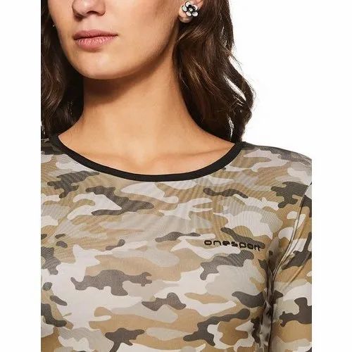 ONESPORT FULL SLEEVES CROP TSHIRT
