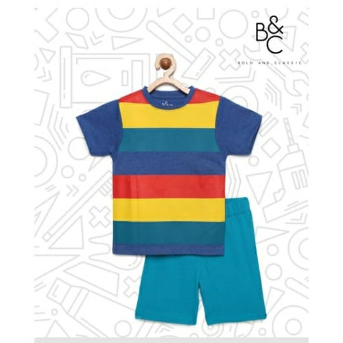 B & C TSHIRT AND SHORT SET KIDS