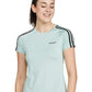ADIDAS STRIPED ROUND NECK TSHIRT (GC8509)