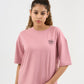 DISCOVERY Women's Snow Leopard Graphic Tee - Dusk Pink (DIS25W1TS01-058)