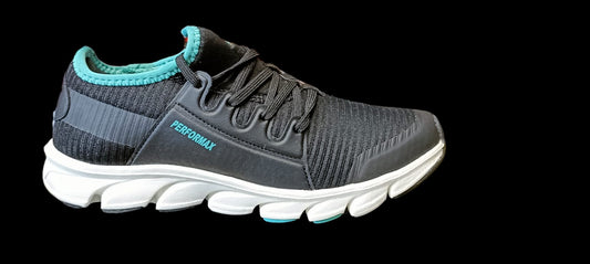 PERFORMAX   SHOES  (BLACK-TEAL)