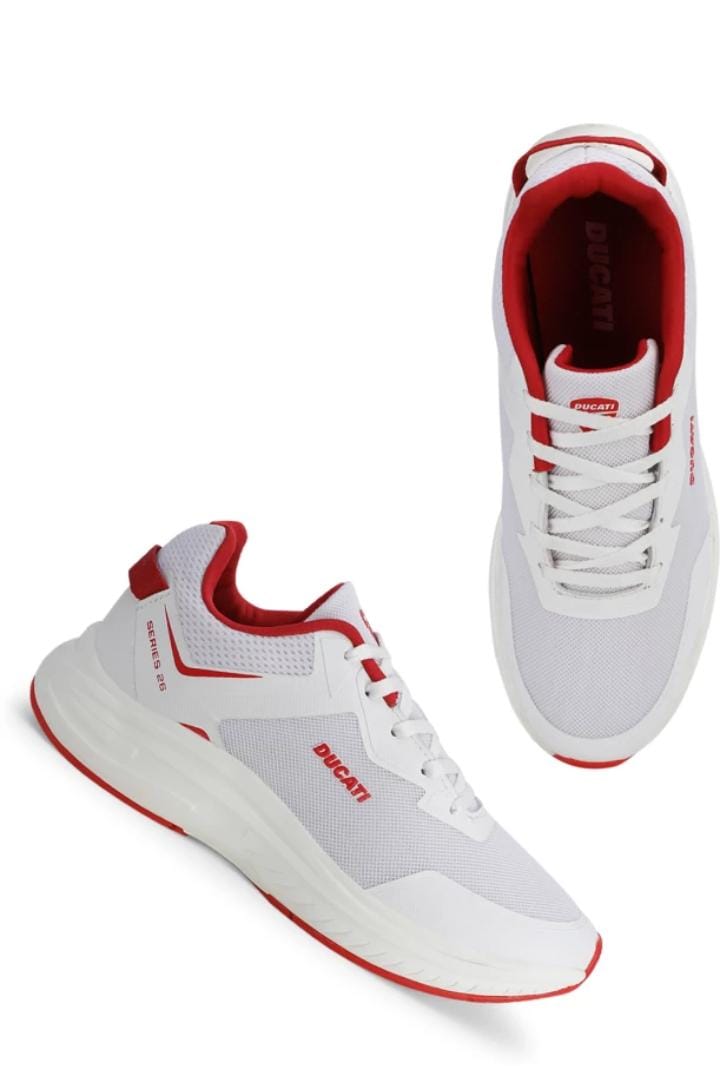 DUCATI  SERIES  26  (WHITE-RED) SHOES