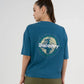DISCOVERY Women's Discover World Graphic Tee - Deep Teal (DIS25W1TS06-049)
