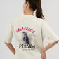 DISCOVERY Women's Galapagos Penguin Graphic Tee - Off-white (DIS25W1TS03-002)