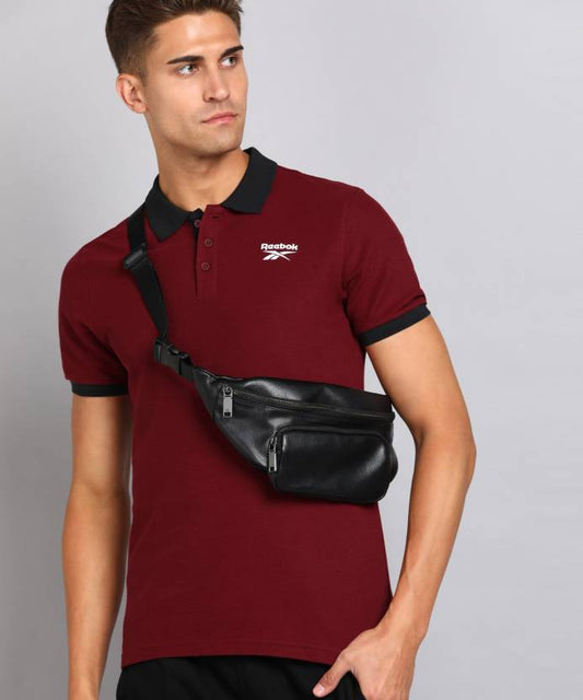 REEBOK  SOLID POLO NECK TSHIRT (HE3408)