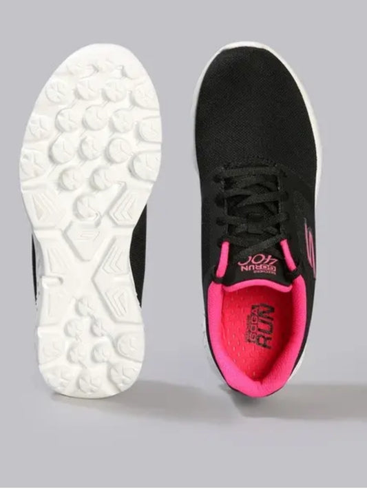 SKECHERS  LACE UP GO RUN 400 WOMENS SHOES - (8961671D/BKPK)