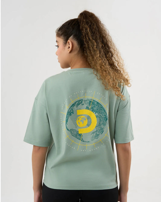 DISCOVERY Women's Spirit of Adventure Graphic Tee - Ice Green