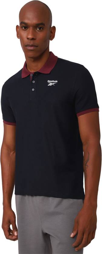 REEBOK  SOLID  POLO NECK  TSHIRT (HE3407)