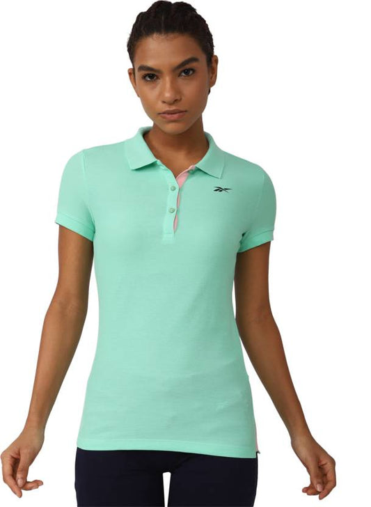 REEBOK  SOLID  POLO  WOMEN TSHIRT  (HE5956)