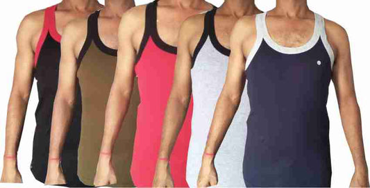 MACHO  INNERWEAR VEST MIX  MULTICOLOUR