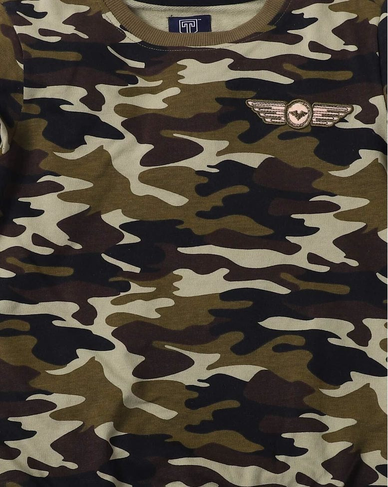 TEAMSPIRT  CAMOUFLAGE  SWEATSHIRT