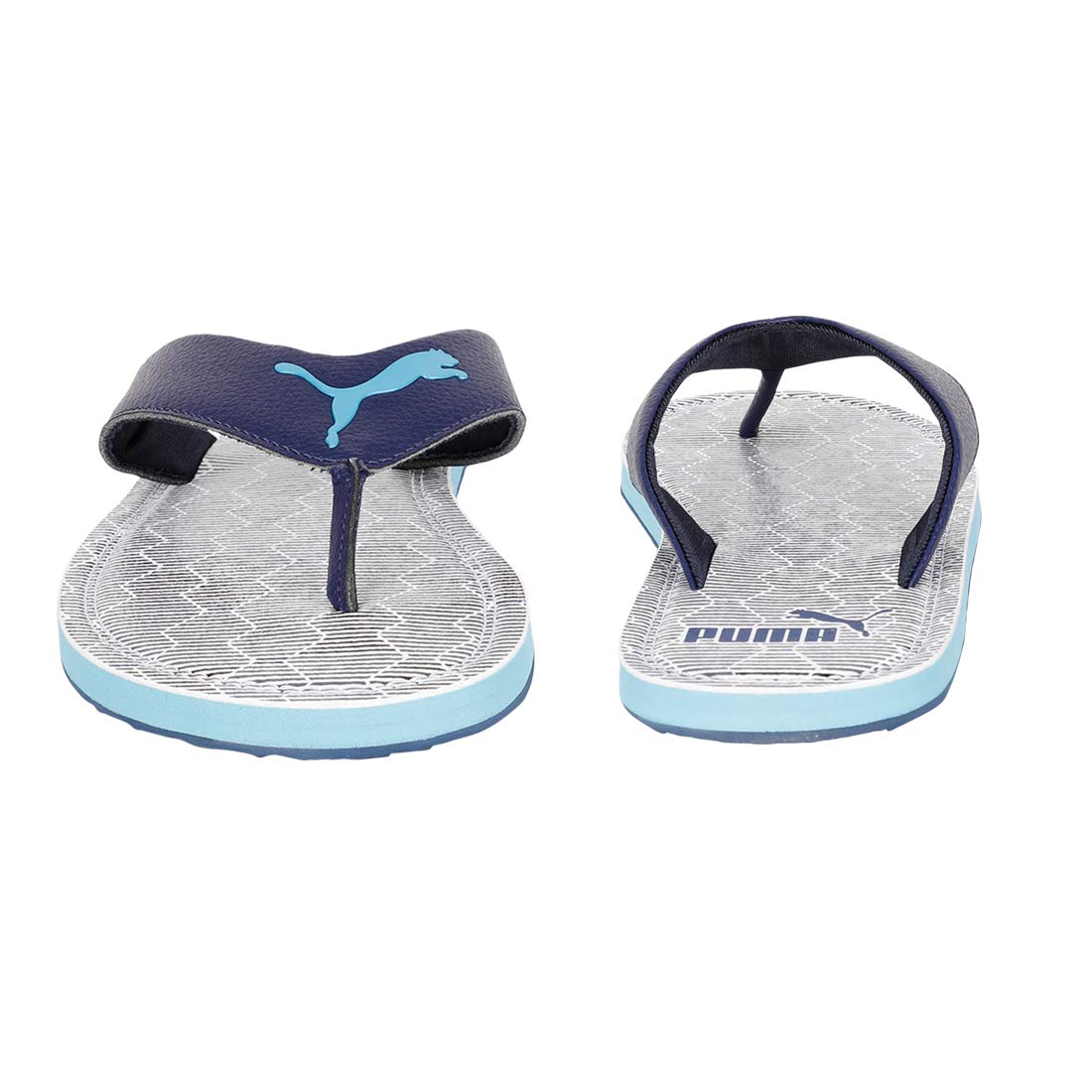 Puma blue online slippers