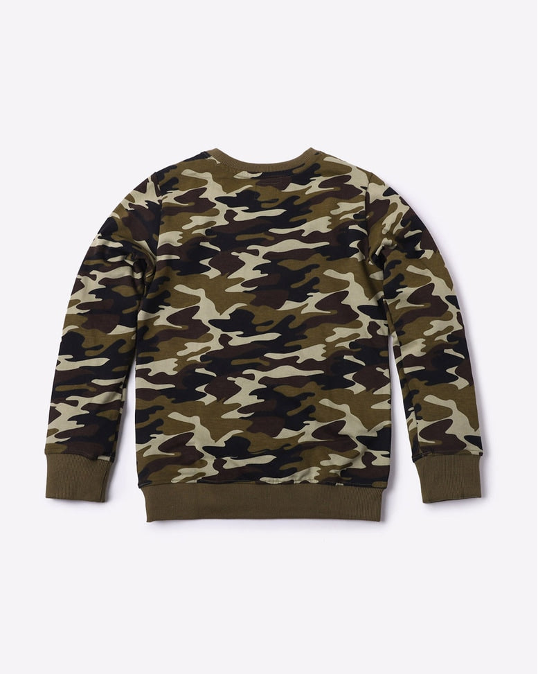 TEAMSPIRT  CAMOUFLAGE  SWEATSHIRT