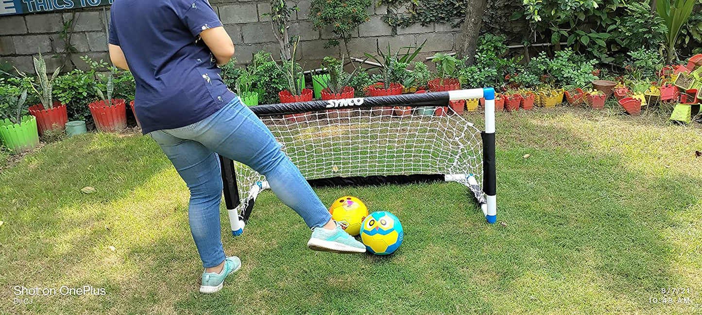 SYNCO  PORTABLE  FOOTBALL  GOALS FOR  KIDS