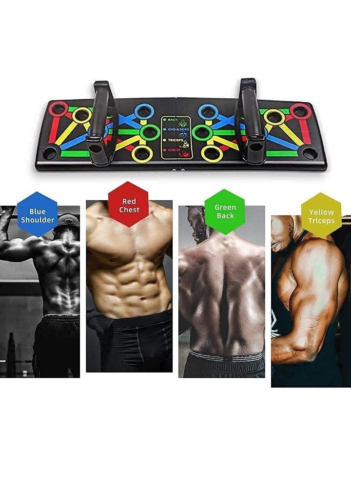 Basics 21 Multipurpose Foldable Push-Up Bar Metal Push Up Bar ( Multi )