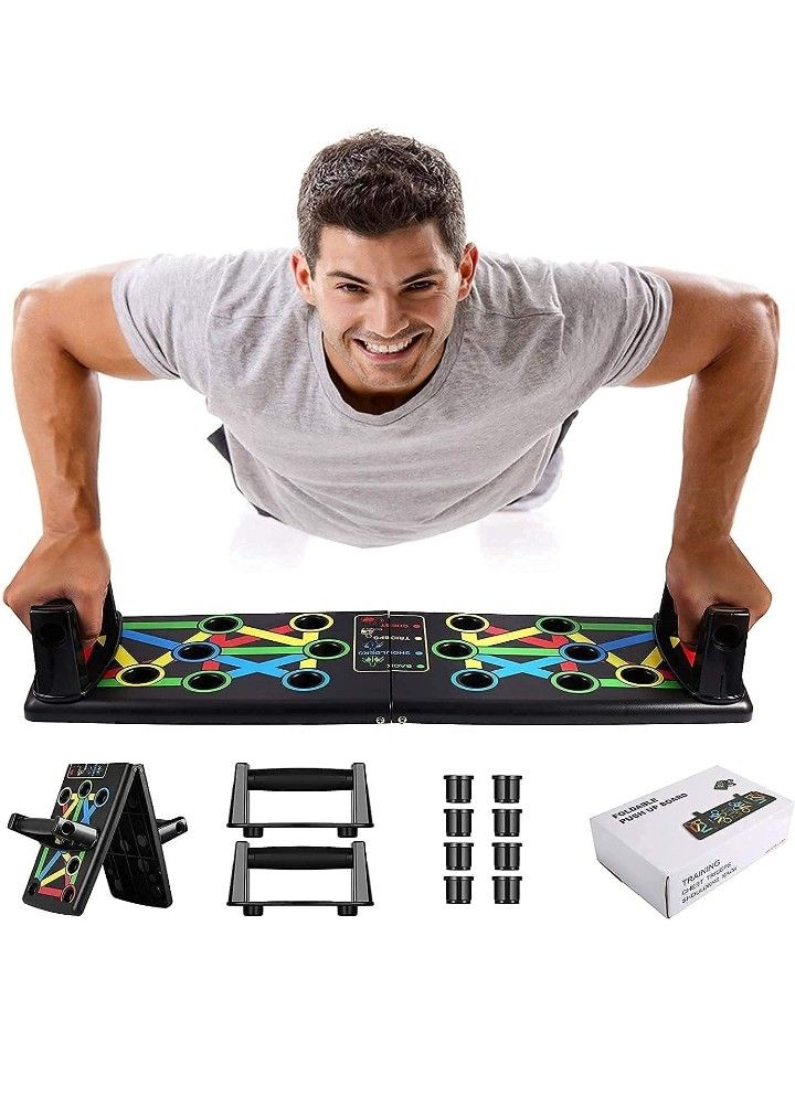 Basics 21 Multipurpose Foldable Push-Up Bar Metal Push Up Bar ( Multi )