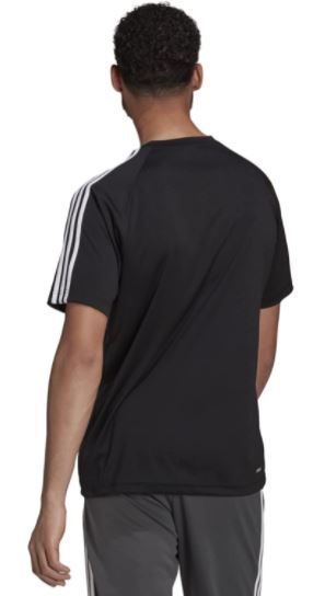 ADIDAS CREW NECK STRIPED TSHIRT MENS