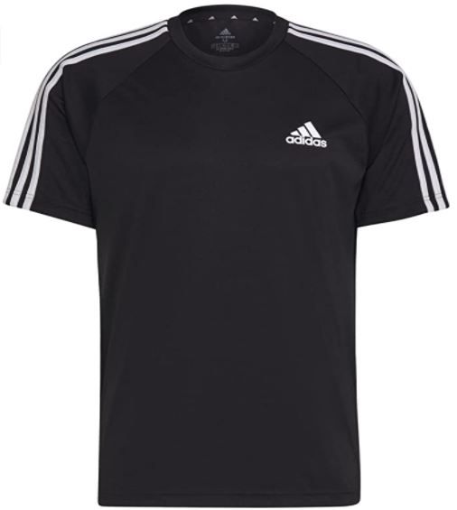 ADIDAS CREW NECK STRIPED TSHIRT MENS