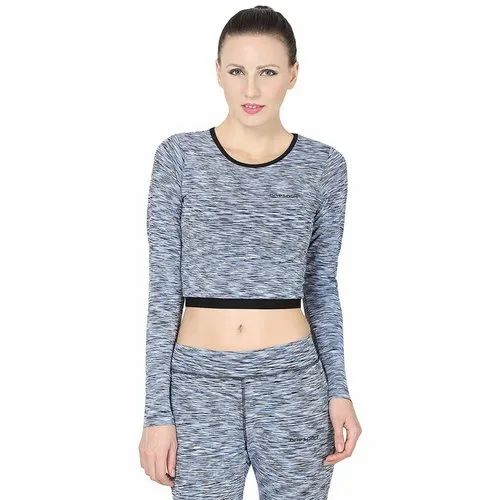 ONESPORT  FULL SLEEVES CROP TSHIRT